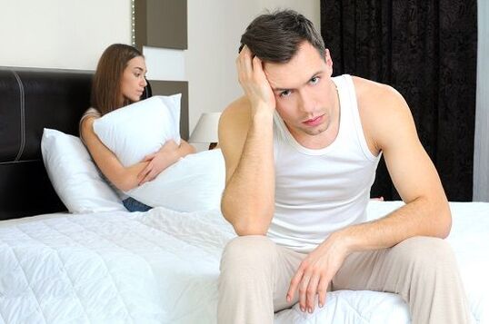 man worried about abnormal discharge