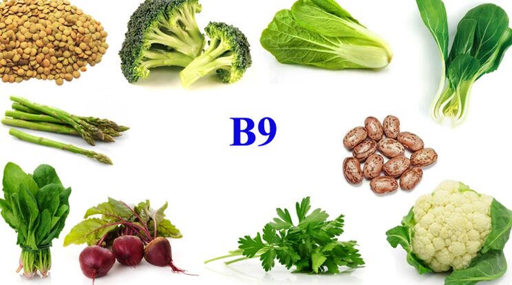 vitamin B9 in products to improve potency