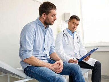 The doctor will help the man determine the cause of abnormal discharge from the urethra